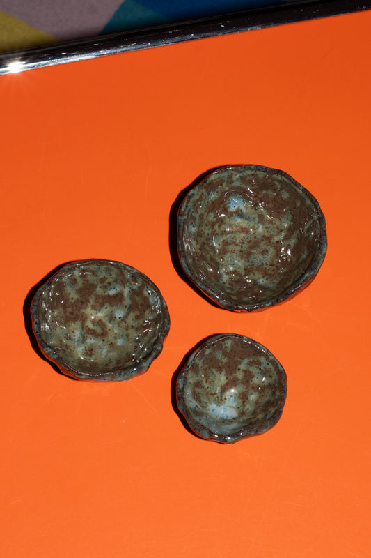 Cowboy Denim Teeny Stacking Bowls